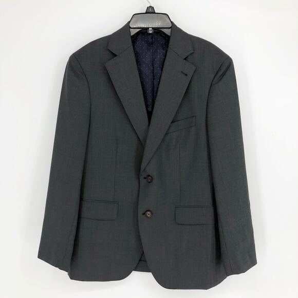 ALTON LANE Men's Tailored Fit Suit Jacket 38S Gray Wool Blend 2 Button NWOT - Picture 2 of 8